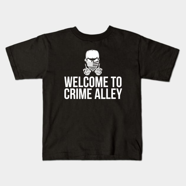 DC Welcome to Crime Alley Kids T-Shirt by NEFT PROJECT